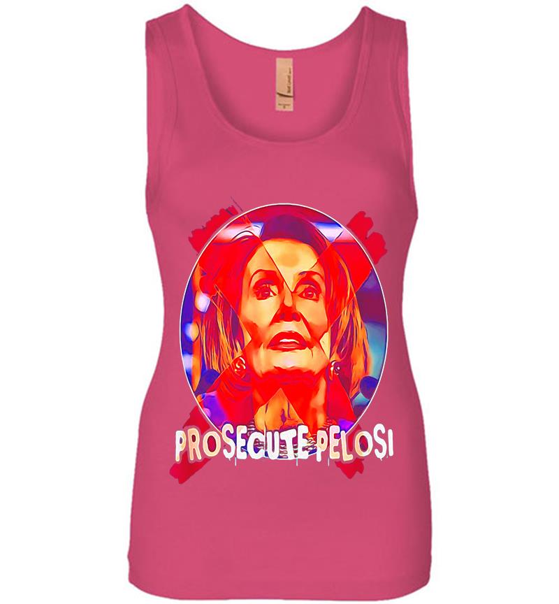 Inktee Store - Prosecute Nancy Pelosi Womens Jersey Tank Top Image