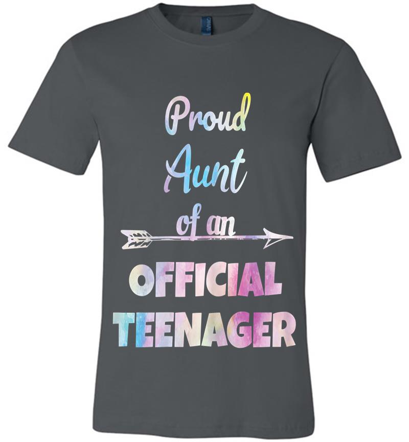Proud Aunt Of An Official Nager, 13Th B-Day Party Premium T-Shirt