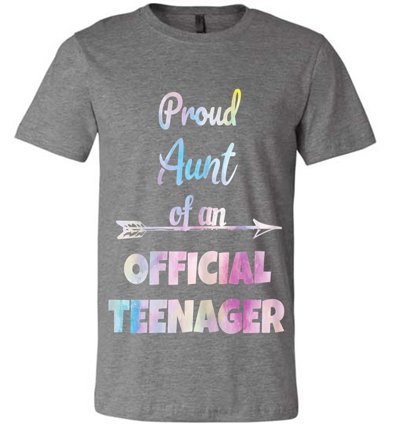 Inktee Store - Proud Aunt Of An Official Nager, 13Th B-Day Party Premium T-Shirt Image