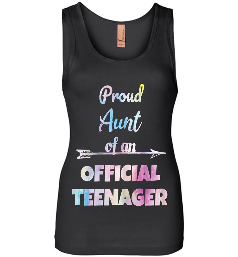 Proud Aunt Of An Official Nager, 13th B-day Party Womens Jersey Tank Top