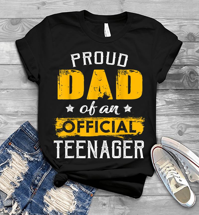 Proud Dad Of An Official Nager For 13th B-day Party Mens T-shirt