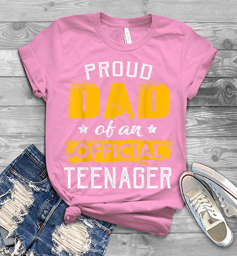 Inktee Store - Proud Dad Of An Official Nager For 13Th B-Day Party Mens T-Shirt Image