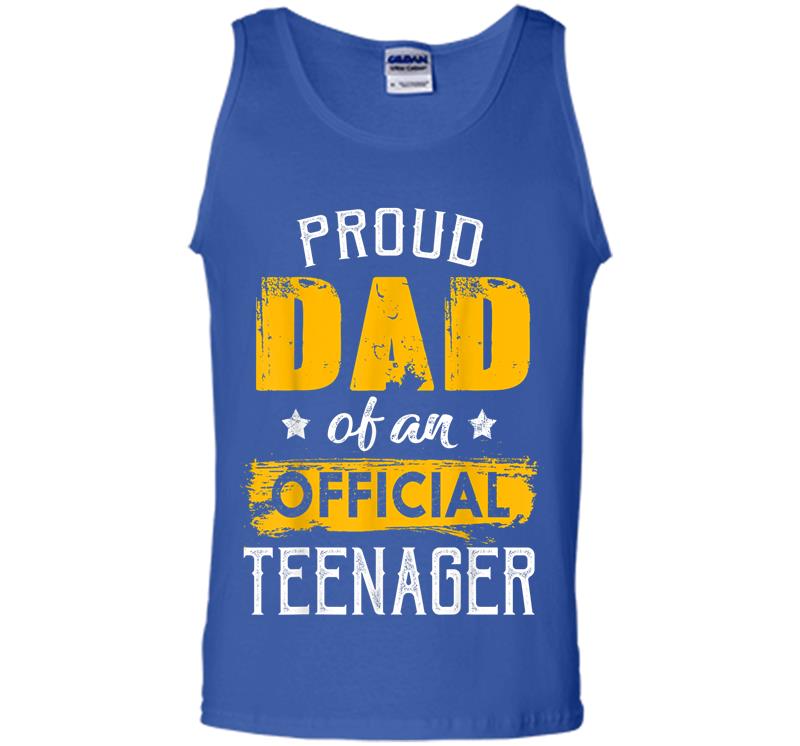 Inktee Store - Proud Dad Of An Official Nager For 13Th B-Day Party Mens Tank Top Image