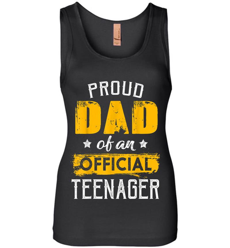Proud Dad Of An Official Nager For 13th B-day Party Womens Jersey Tank Top