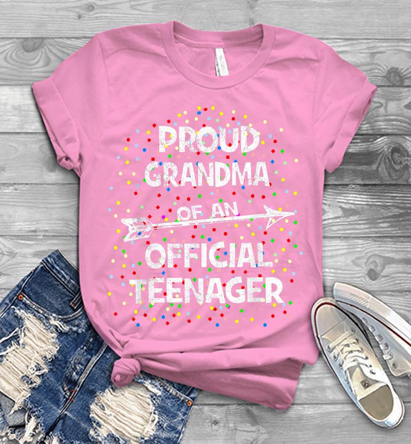 Inktee Store - Proud Grandma Of An Official Nager, 13Th B-Day Party Mens T-Shirt Image