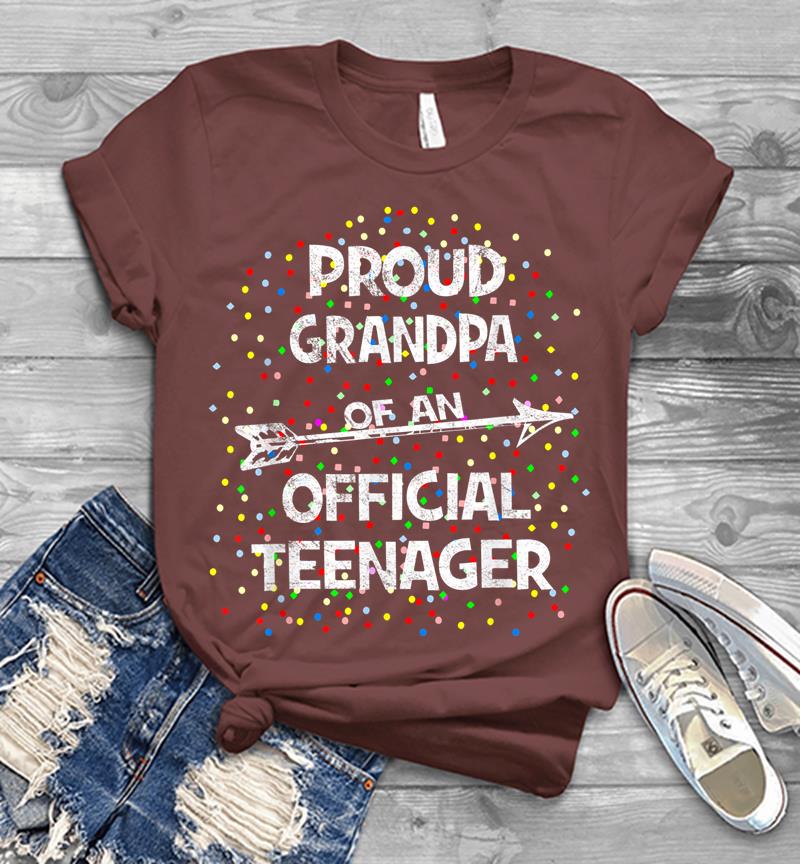 Inktee Store - Proud Grandpa Of An Official Nager, 13Th B-Day Party Mens T-Shirt Image