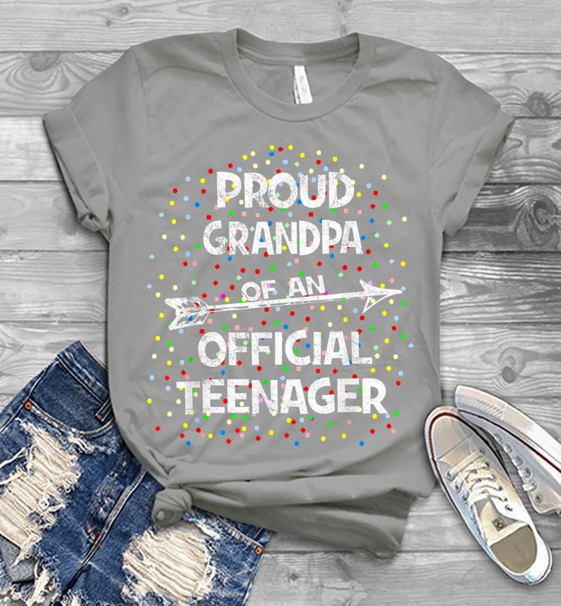 Inktee Store - Proud Grandpa Of An Official Nager, 13Th B-Day Party Mens T-Shirt Image