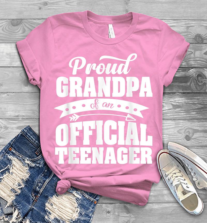 Inktee Store - Proud Grandpa Of An Official Nager 13Th Birthday Party Mens T-Shirt Image