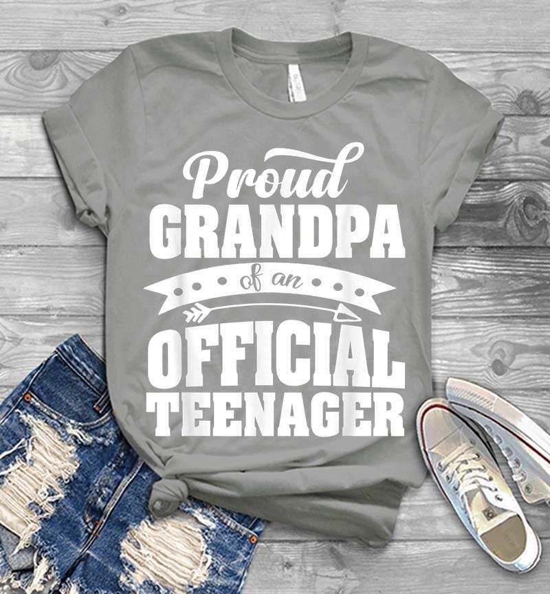 Inktee Store - Proud Grandpa Of An Official Nager 13Th Birthday Party Mens T-Shirt Image