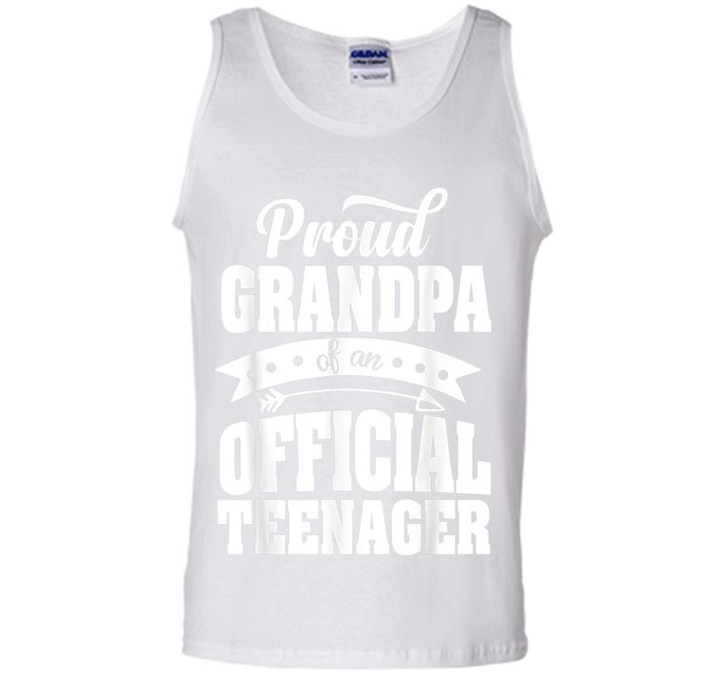 Inktee Store - Proud Grandpa Of An Official Nager 13Th Birthday Party Mens Tank Top Image