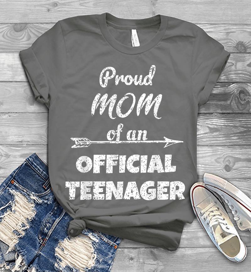 Inktee Store - Proud Mom Of An Official Nager, 13Th B-Day Party Mens T-Shirt Image
