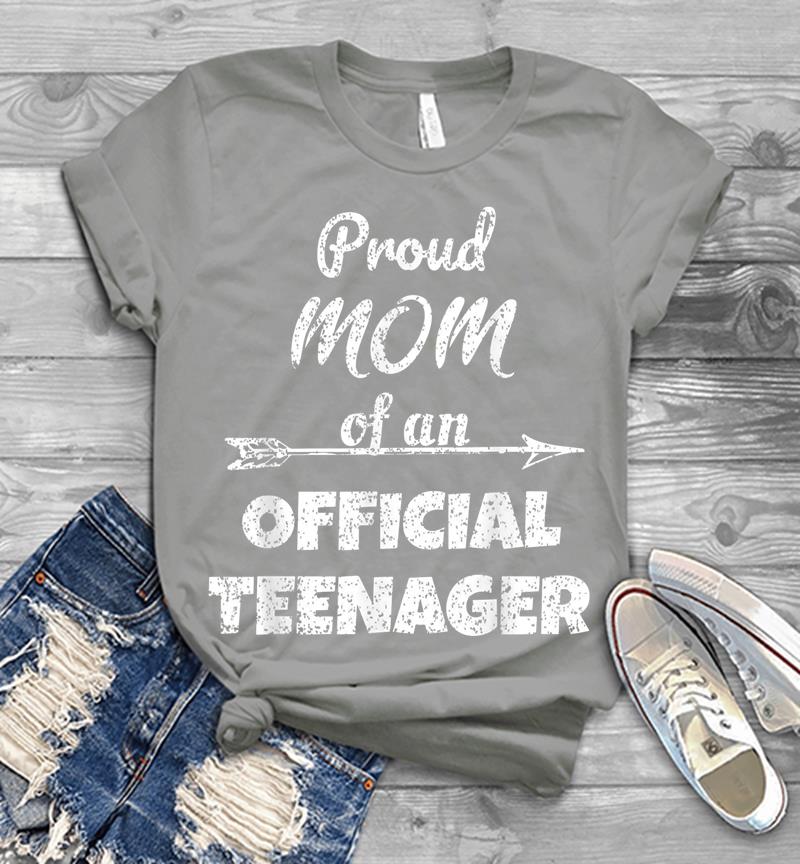 Inktee Store - Proud Mom Of An Official Nager, 13Th B-Day Party Mens T-Shirt Image