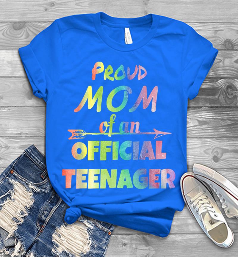 Inktee Store - Proud Mom Of An Official Nager, 13Th Birthday Party Mens T-Shirt Image