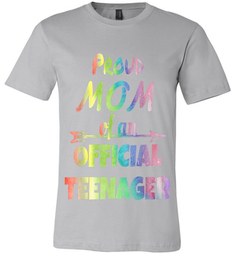 Inktee Store - Proud Mom Of An Official Nager, 13Th Birthday Party Premium T-Shirt Image