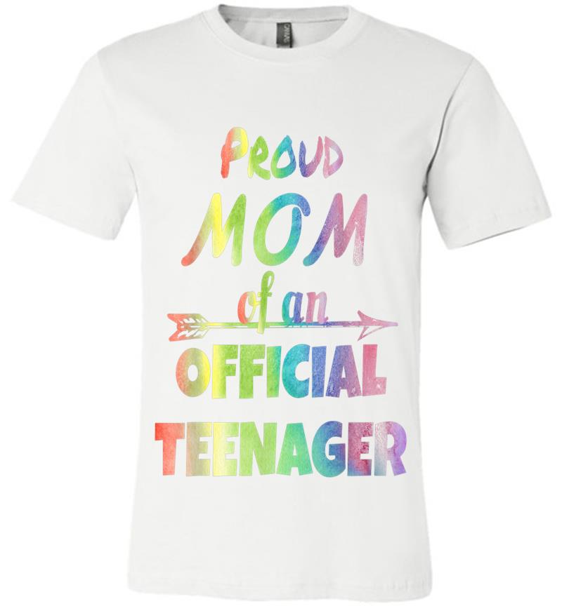 Inktee Store - Proud Mom Of An Official Nager, 13Th Birthday Party Premium T-Shirt Image