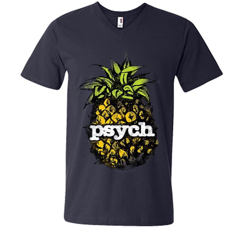 Inktee Store - Psych Vintage Pineapple Premium - Official V-Neck T-Shirt Image