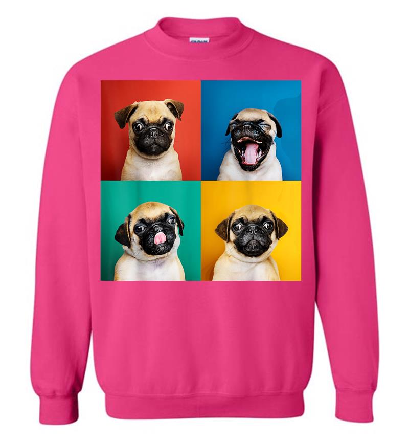 Inktee Store - Pug Puppy Portrait Photos Carlino For Dog Lovers Sweatshirt Image