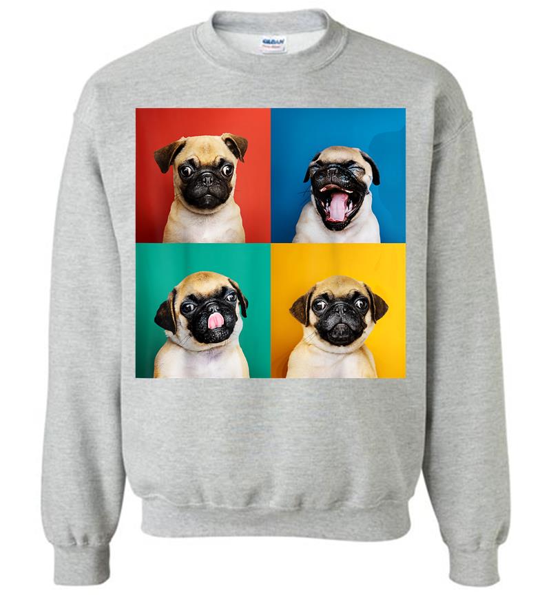 Inktee Store - Pug Puppy Portrait Photos Carlino For Dog Lovers Sweatshirt Image