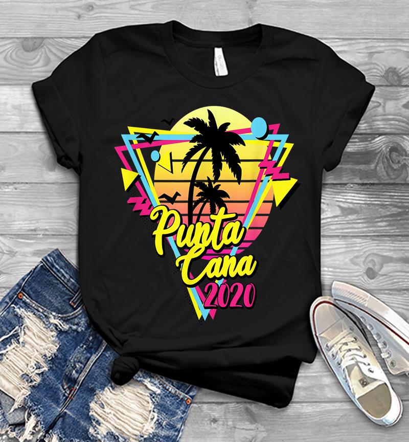 Punta Cana 2020 Retro Vacations Beach 80S 70S Mens T-Shirt