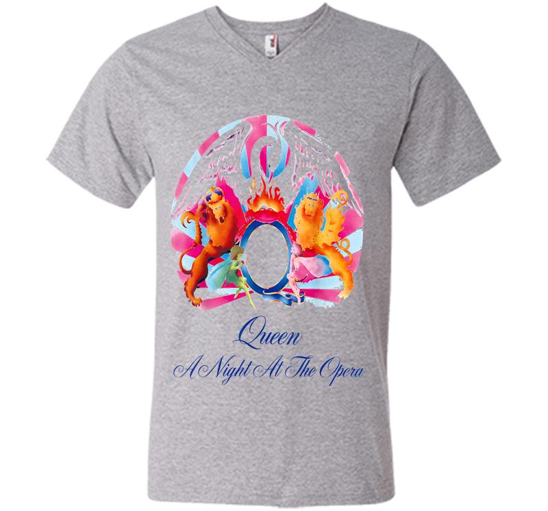 Inktee Store - Queen Official A Night At The Opera V-Neck T-Shirt Image