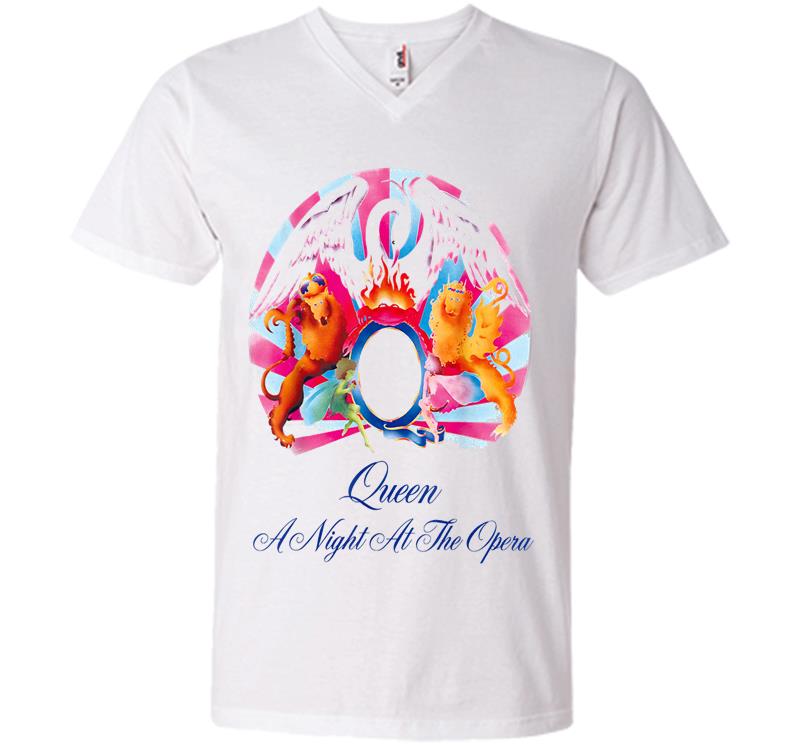 Inktee Store - Queen Official A Night At The Opera V-Neck T-Shirt Image