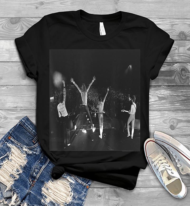Queen Official Band Promo B&w Vintage Photo Mens T-shirt