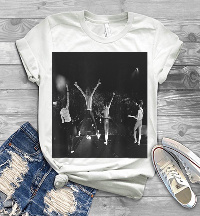 Inktee Store - Queen Official Band Promo B&Amp;W Vintage Photo Mens T-Shirt Image