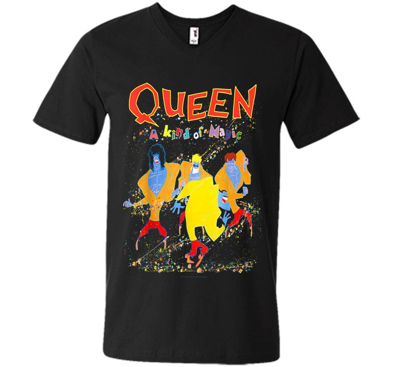 Queen Official Kind Of Magic V-Neck T-Shirt