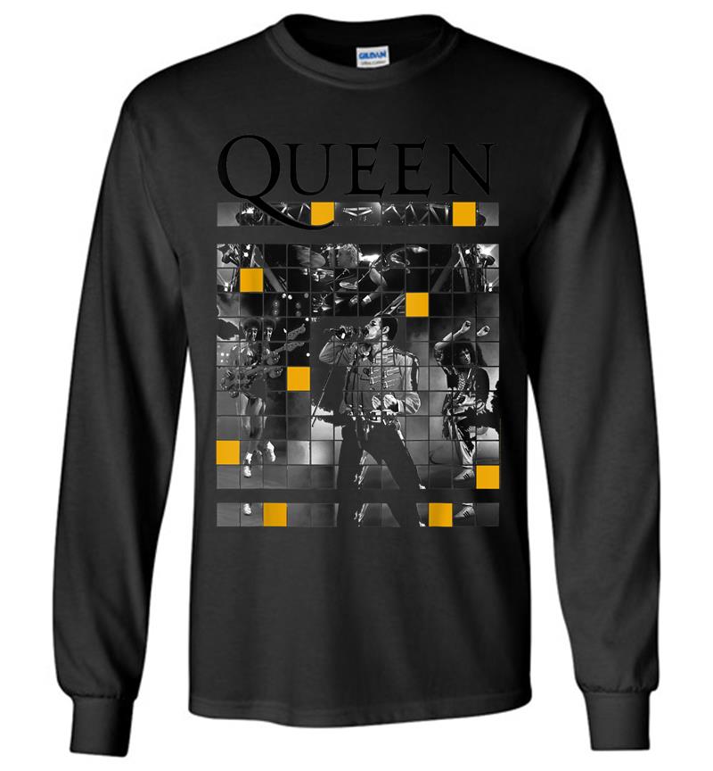 Queen Official Live Concert Blocks Long Sleeve T-Shirt