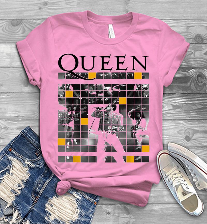 Inktee Store - Queen Official Live Concert Blocks Mens T-Shirt Image