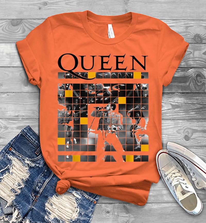Inktee Store - Queen Official Live Concert Blocks Mens T-Shirt Image