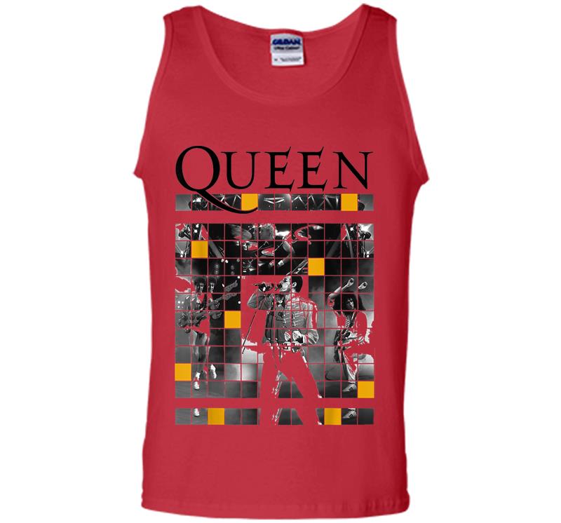 Inktee Store - Queen Official Live Concert Blocks Mens Tank Top Image
