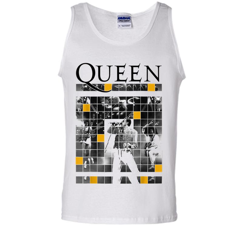 Inktee Store - Queen Official Live Concert Blocks Mens Tank Top Image