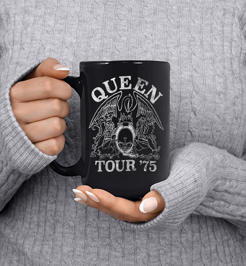 Queen Official Tour 75 Crest Logo Mug