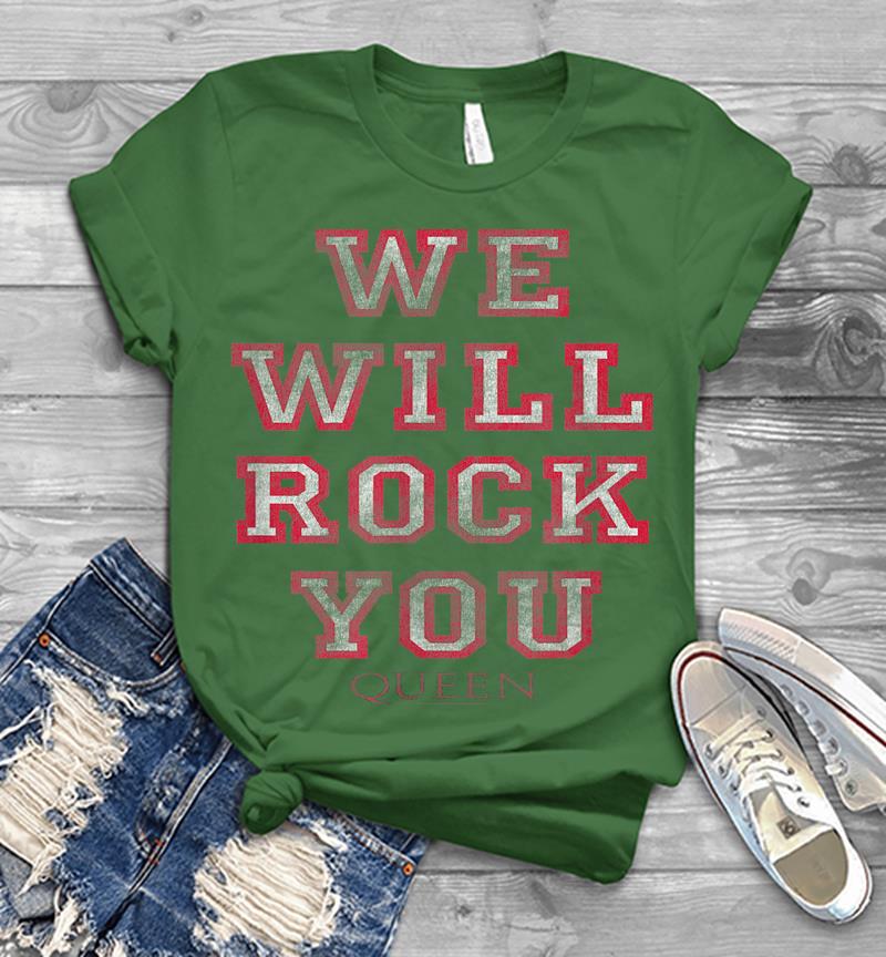Inktee Store - Queen Official We Will Rock You Pink Mens T-Shirt Image