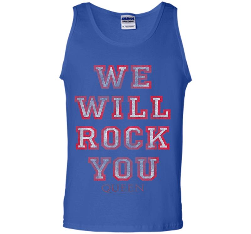 Inktee Store - Queen Official We Will Rock You Pink Mens Tank Top Image