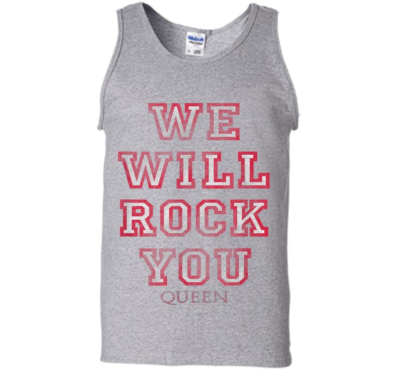 Inktee Store - Queen Official We Will Rock You Pink Mens Tank Top Image