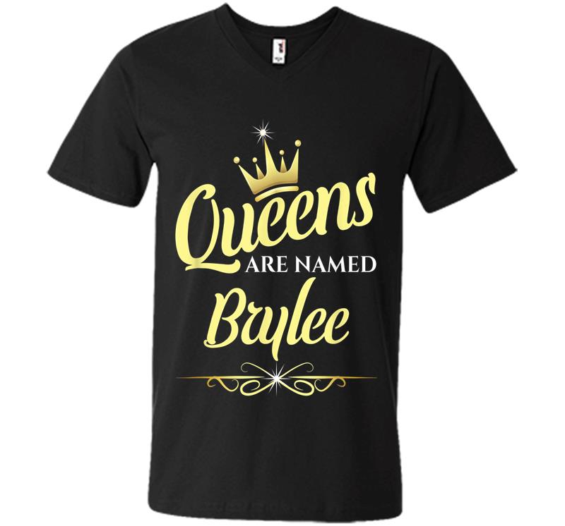 Queens Are Named Brylee V-Neck T-Shirt