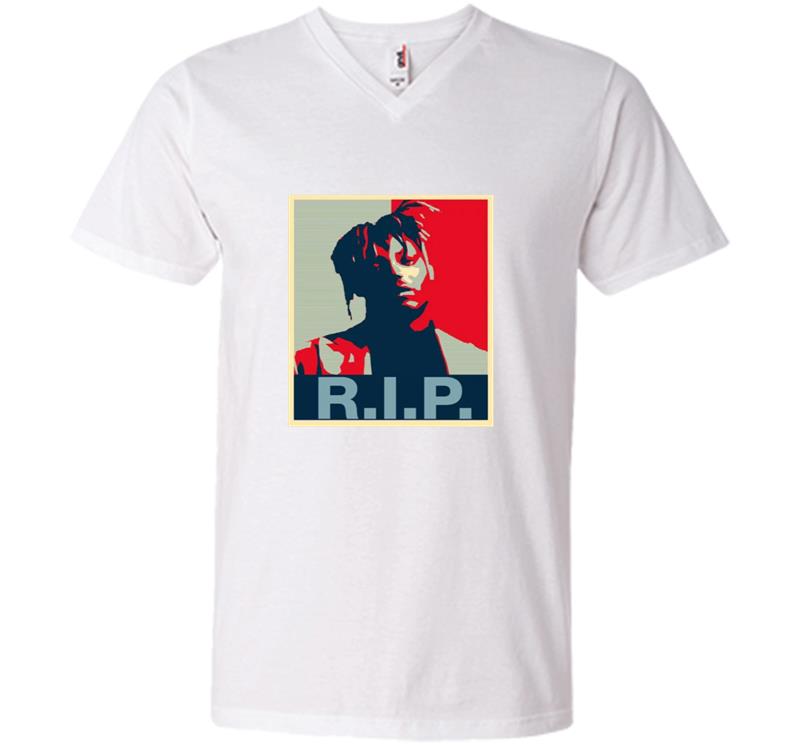 Inktee Store - R.i.p. Juice Wrld Rapper V-Neck T-Shirt Image