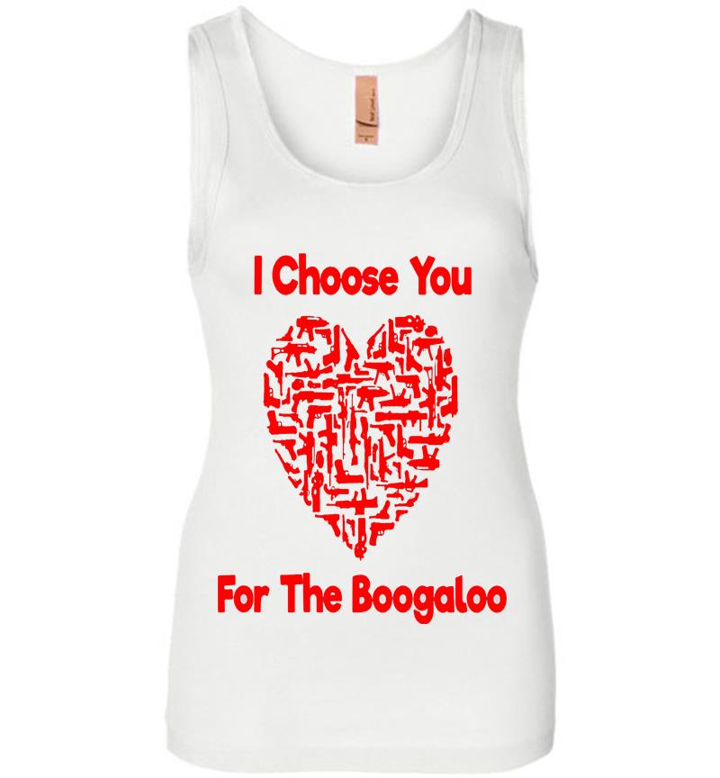Inktee Store - Red Heart I Choose You For The Boogaloo Womens Jersey Tank Top Image