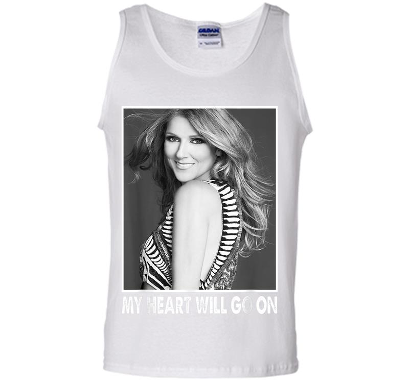 Inktee Store - Retro Celine Dion Costume Holiday - Country Music Mens Tank Top Image