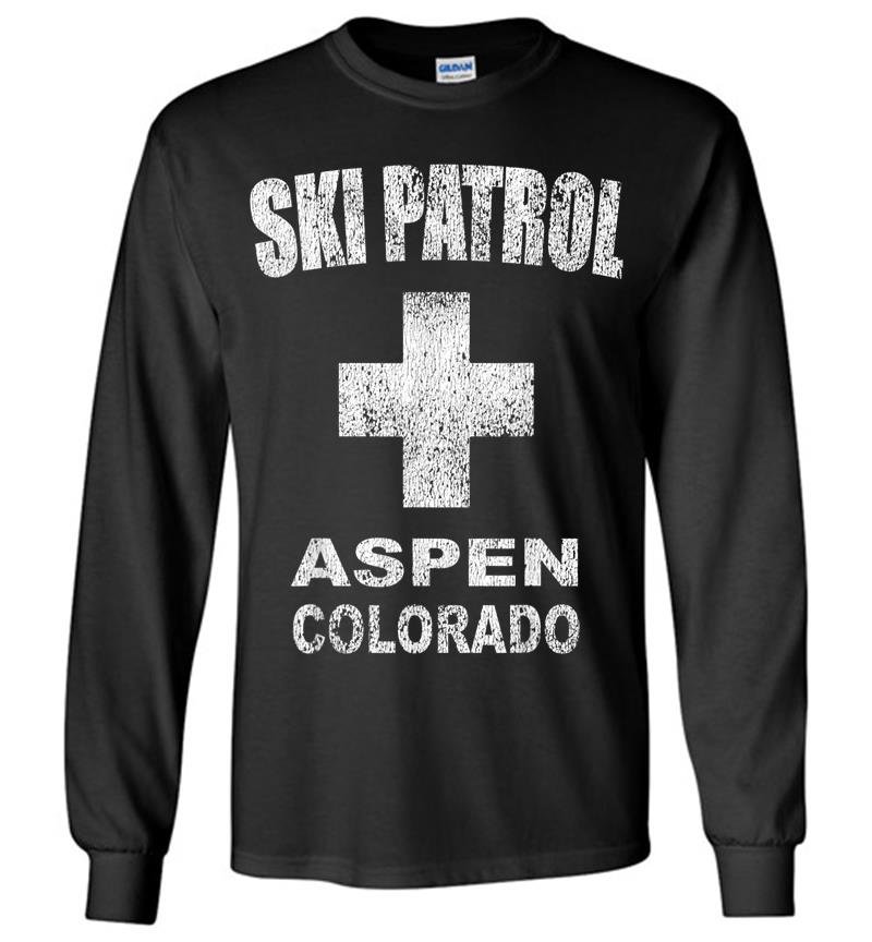 Retro Official Aspen Colorado Ski Patrol Long Sleeve T-Shirt
