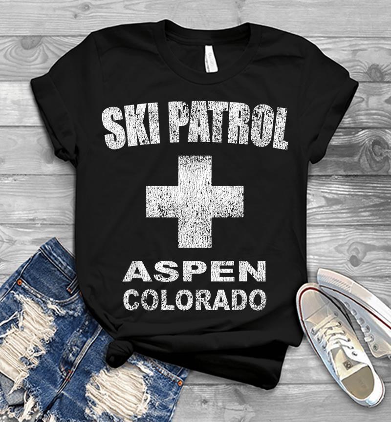 Retro Official Aspen Colorado Ski Patrol Mens T-shirt