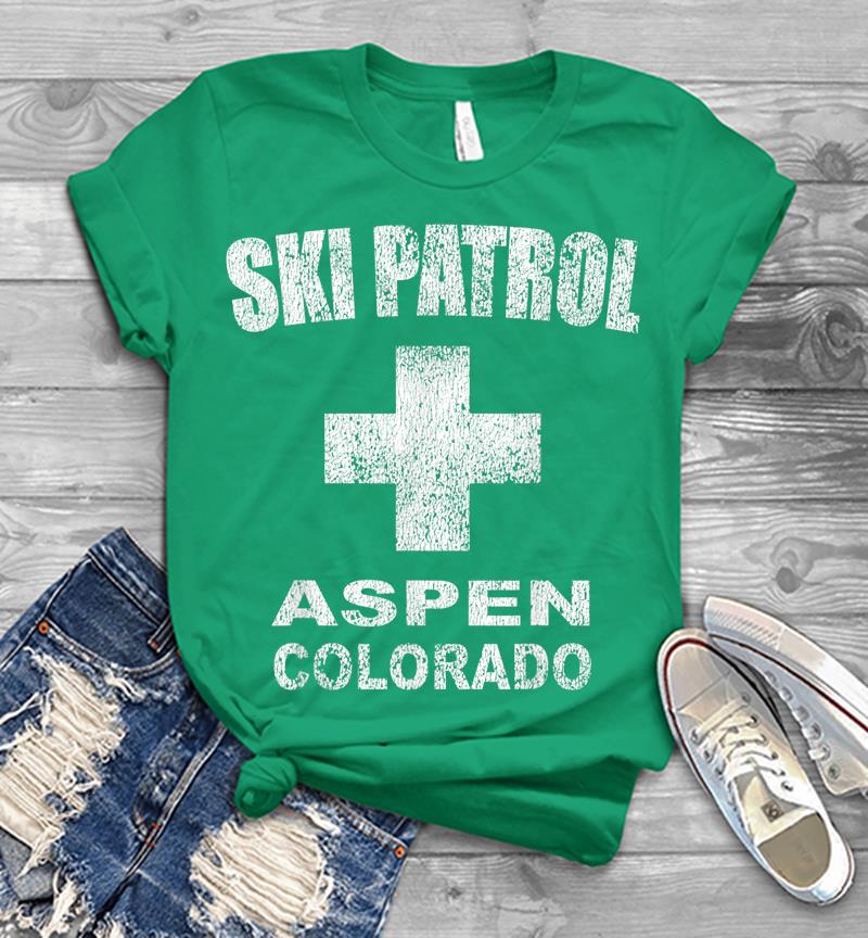 Inktee Store - Retro Official Aspen Colorado Ski Patrol Mens T-Shirt Image