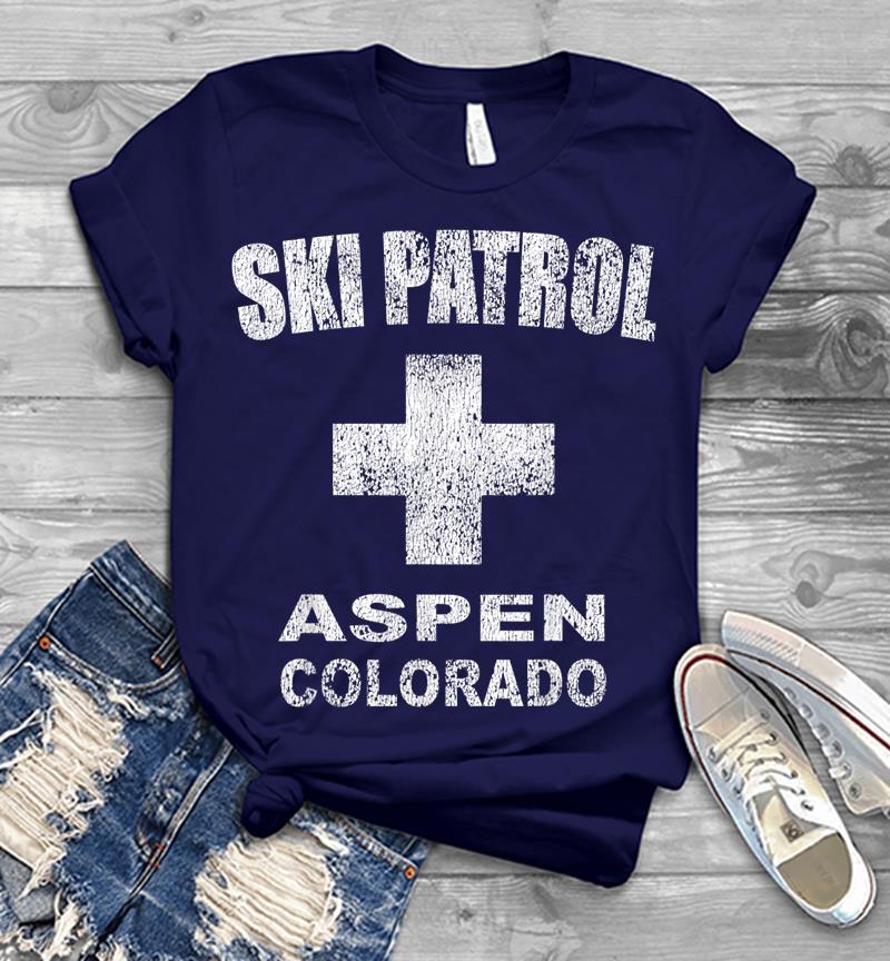 Inktee Store - Retro Official Aspen Colorado Ski Patrol Mens T-Shirt Image