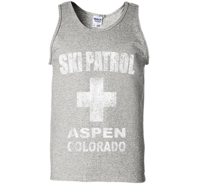 Retro Official Aspen Colorado Ski Patrol Mens Tank Top