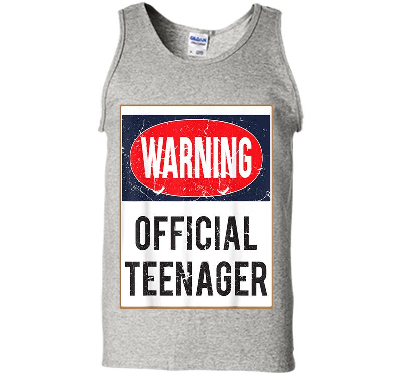 Retro Official Nager 13Th Birthday Funny Warning Mens Tank Top