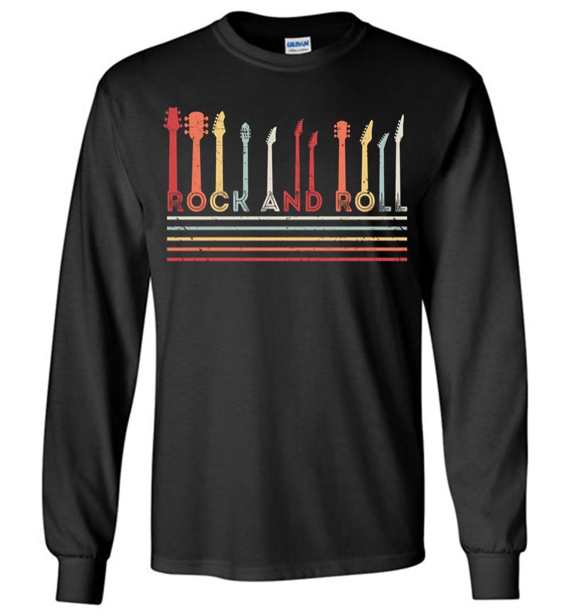 Rock And Roll Vintage Design Concert Band, Rock Music Lover Long Sleeve T-Shirt