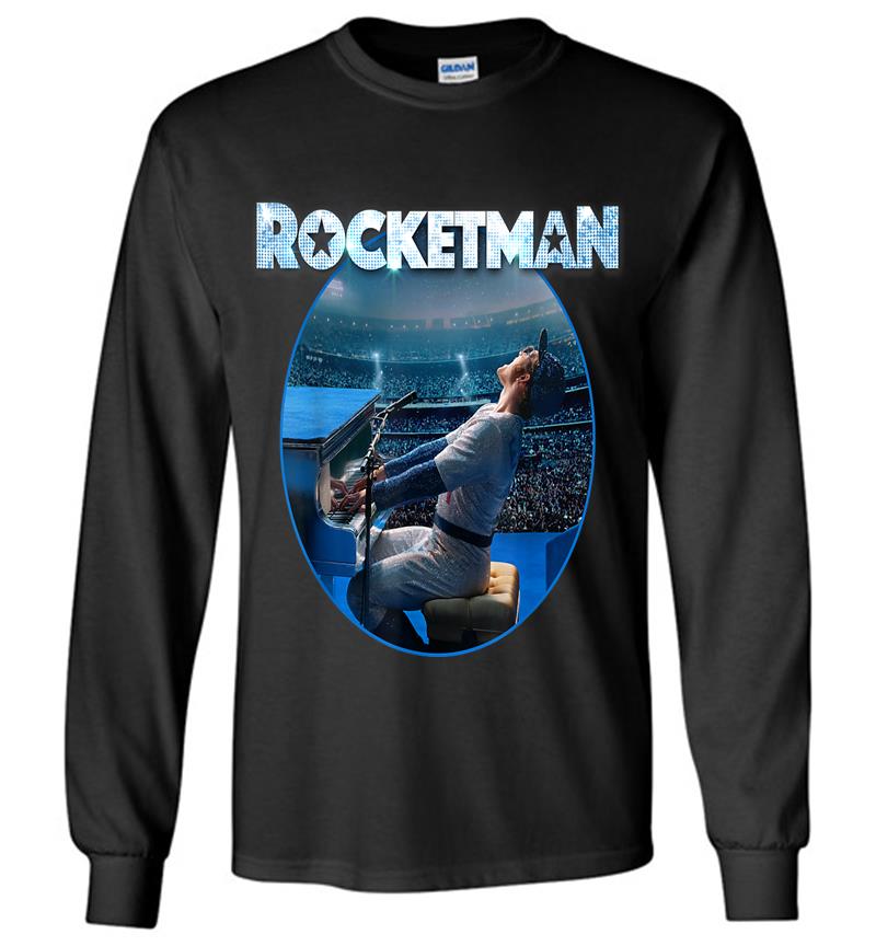 Rocketman Official Elton John Piano Image Long Sleeve T-Shirt