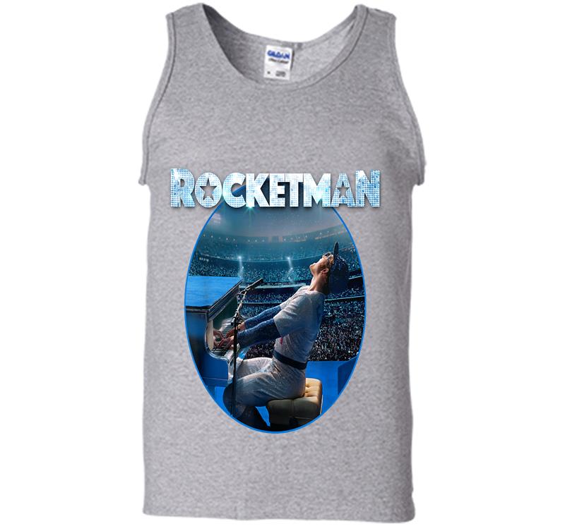 Inktee Store - Rocketman Official Elton John Piano Image Mens Tank Top Image